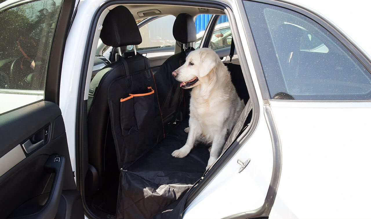 Автогамак для перевозки собак с окошком и карманами