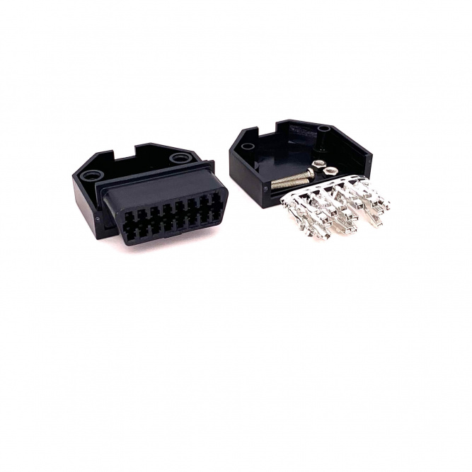 Штекер (разъем) OBD2 &amp;quot;мама&amp;quot; разборный