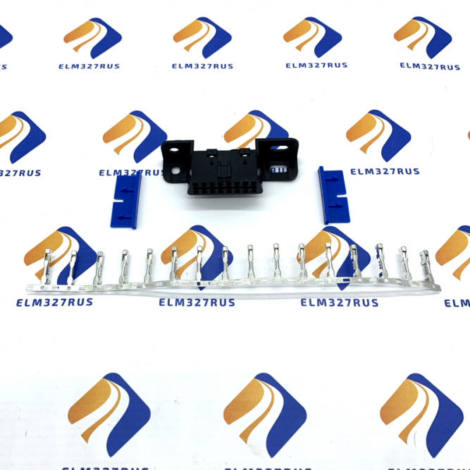 Разъём OBD2 (мама) с пинами (коннекторами)
