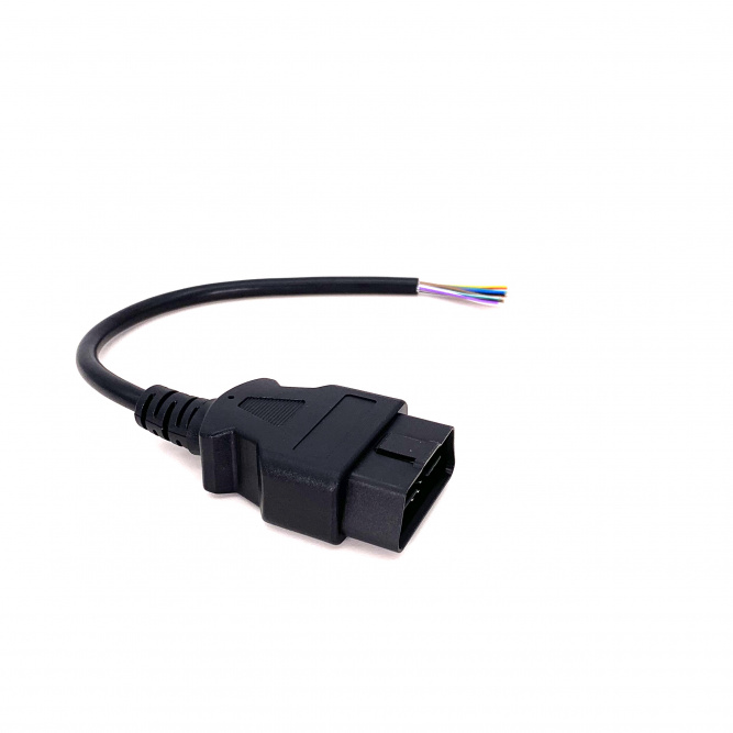 Штекер OBD2 (папа) с проводом