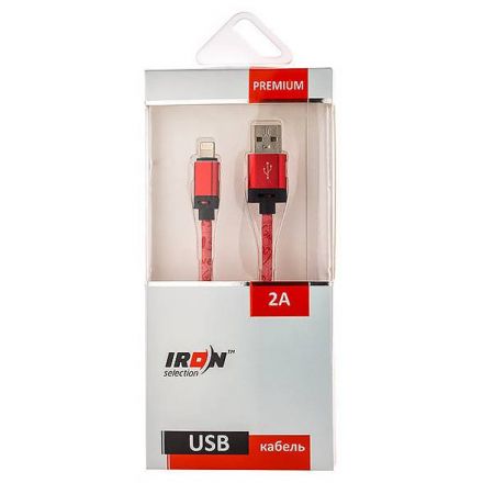 Кабель IRON Selection Premium Lightning USB 2.0 для iPhone/iPad, 1 метр, 2А